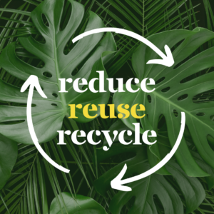 recycle, reuse, reduce